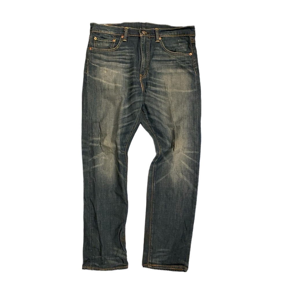 Levi’s 522 slim taper medium wash denim blue jeans 33x30